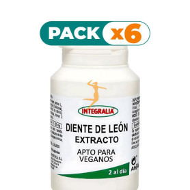 Pack 6x EXTRACTO DE DIENTE DE LEON 60 CÁPSULAS INTEGRALIA