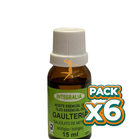 Pack 6x ACEITE ESENCIAL DE GAULTERIA ECO 15ML INTEGRALIA