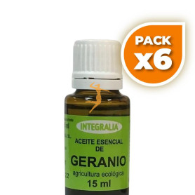 Pack 6x ACEITE ESENCIAL DE GERANIO ECO 15ML INTEGRALIA