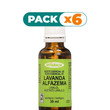 Pack 6x ACEITE ESENCIAL DE LAVANDA ECO 30ML INTEGRALIA