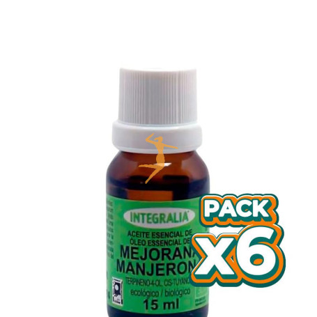 Pack 6x ACEITE ESENCIAL DE MEJORANA ECO 15ML INTEGRALIA