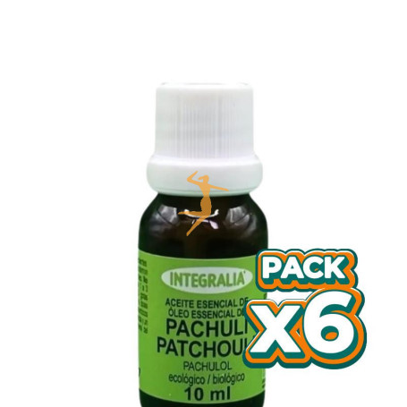 Pack 6x ACEITE ESENCIAL DE PACHULI ECO 10ML INTEGRALIA