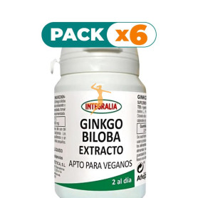 Pack 6x EXTRACTO DE GINKGO 60 CÁPSULAS INTEGRALIA