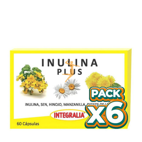 Pack 6x INULINA PLUS 60 CÁPSULAS INTEGRALIA