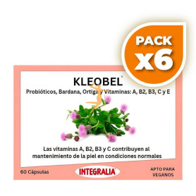 Pack 6x KLEOBEL CON PROBIÓTICOS 60 CÁPSULAS INTEGRALIA