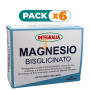 Pack 6x BISGLICINATO DE MAGNESIO 60 CÁPSULAS INTEGRALIA