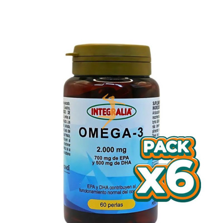Pack 6x OMEGA 3 60 PERLAS INTEGRALIA