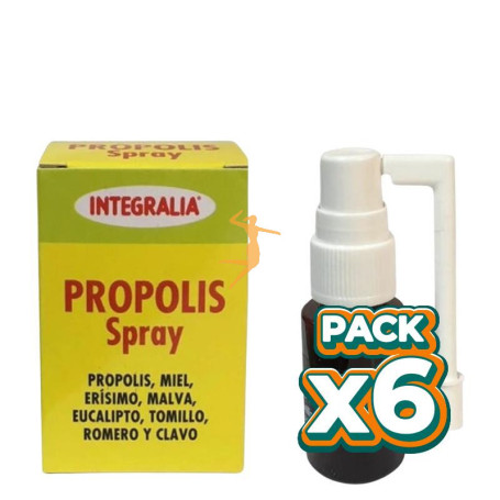 Pack 6x SPRAY DE PRÓPOLIS CON ERISIMO 30ML INTEGRALIA