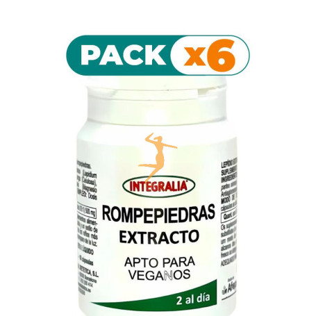 Pack 6x EXTRACTO DE ROMPEPIEDRA 60 CÁPSULAS INTEGRALIA