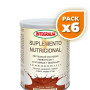 Pack 6x SUPLEMENTO NUTRICIONAL SABOR CHOCOLATE 300G INTEGRALIA