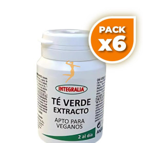 Pack 6x EXTRACTO DE TÉ VERDE 60 CÁPSULAS INTEGRALIA