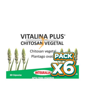 Pack 6x VITALINA PLUS CHITOSAN VEGETAL 60 CÁPSULAS INTEGRALIA