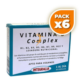 Pack 6x VITAMINA B COMPLEX 30 CÁPSULAS INTEGRALIA