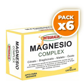 Pack 6x MAGNESIO COMPLEX 60 CÁPSULAS INTEGRALIA