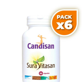 Pack 6x CANDISAN 90 CÁPSULAS SURA VITASAN