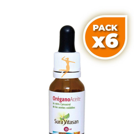 Pack 6x OREGANO SALVAJE ACEITE 15Ml. SURA VITASAN