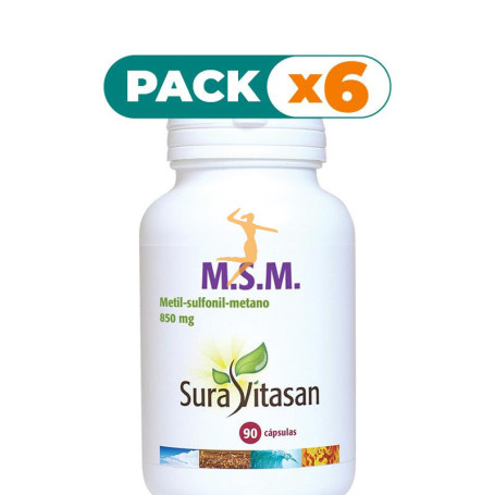 Pack 6x MSM 850Mg. 90 CÁPSULAS SURA VITASAN