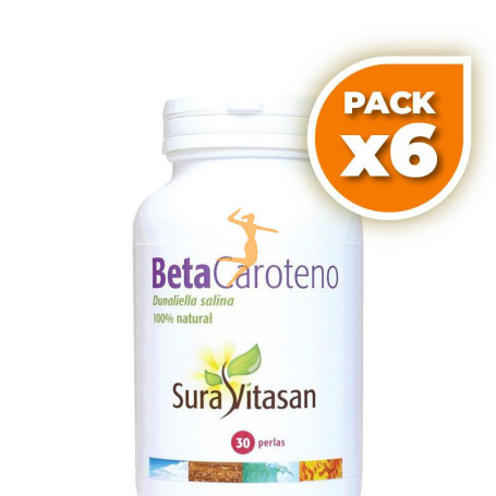 Pack 6x BETA-CAROTENO 30 PERLAS SURA VITASAN