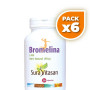 Pack 6x BROMELINA 2.400 500Mg. 30 CÁPSULAS SURA VITASAN