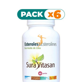 Pack 6x ESTEROLES & ESTEROLINES 60 PERLAS SURA VITASAN