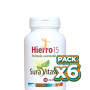 Pack 6x HIERRO 15 90 CÁPSULAS SURA VITASAN