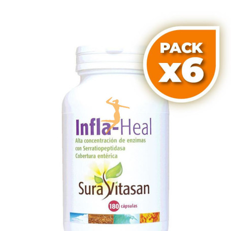 Pack 6x INFLA HEAL 180 CÁPSULAS SURA VITASAN