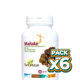 Pack 6x MAITAKE 400Mg. 60 CÁPSULAS SURA VITASAN