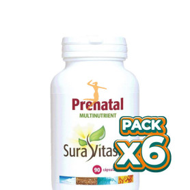 Pack 6x PRENATAL MULTINUTRIENT 90 CÁPSULAS SURA VITASAN