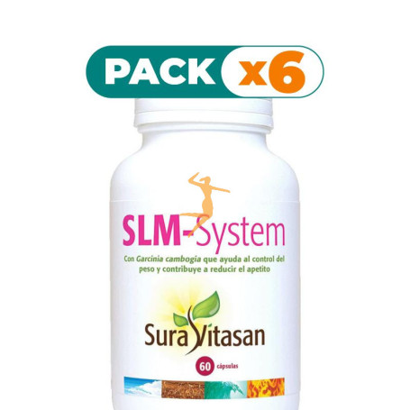 Pack 6x SLM-SYSTEM 60 CAPSULAS SURA VITASAN