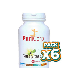 Pack 6x PURI-CORP 500Mg. 210 CÁPSULAS SURA VITASAN