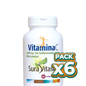 Pack 6x VITAMINA C 1.000Mg. 60 COMPRIMIDOS SURA VITASAN
