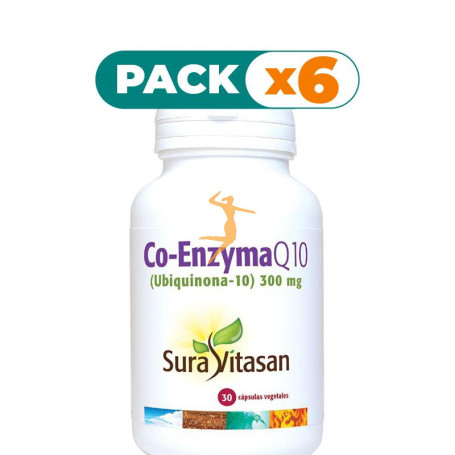 Pack 6x CO-ENZYMA Q10 300Mg. 30 CÁPSULAS SURA VITASAN