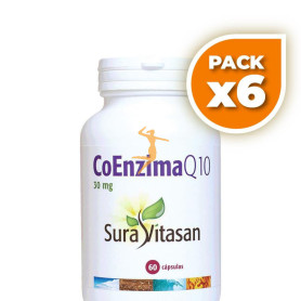 Pack 6x CO-ENZYMA Q10 RETARD 60 CÁPSULAS SURA VITASAN