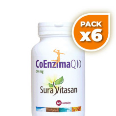 Pack 6x CO-ENZYMA Q10 RETARD 60 CÁPSULAS SURA VITASAN