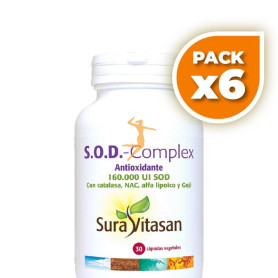 Pack 6x SOD COMPLEX 30 CÁPSULAS SURA VITASAN