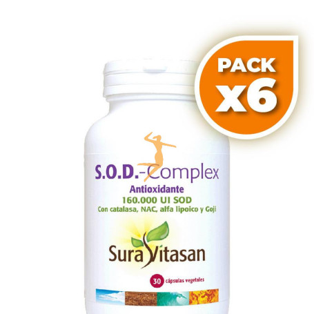 Pack 6x SOD COMPLEX 30 CÁPSULAS SURA VITASAN