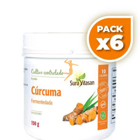 Pack 6x CÚRCUMA FERMENTADA 150Gr. SURA VITASAN