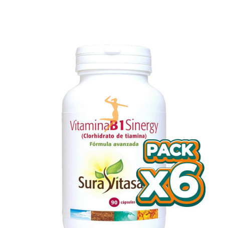 Pack 6x VITAMINA B1 SINERGY 90 CÁPSULAS SURA VITASAN