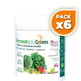 Pack 6x FERMENT ACTIV GREENS 80GR SURA VITASAN