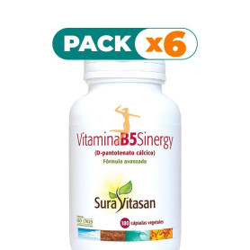 Pack 6x VITAMINA B5 SINERGY 180 CÁPSULAS SURA VITASAN