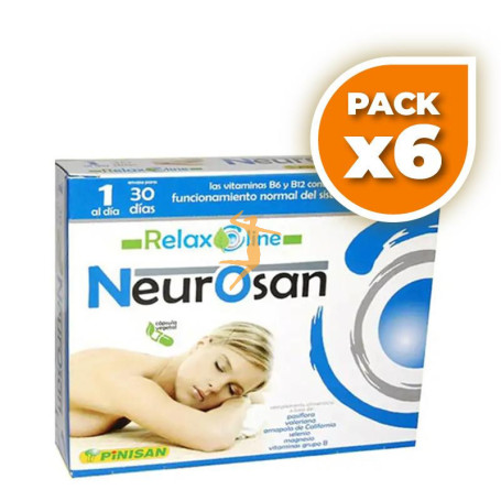 Pack 6x NEUROSAN PLUS 30 CÁPSULAS PINISAN