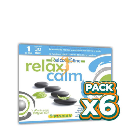 Pack 6x Relax Calm 30 Cápsulas Pinisan