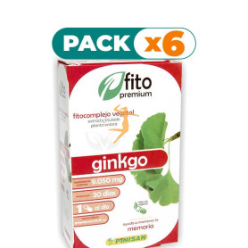 Pack 6x FITO PREMIUM GINKGO 30 CÁPSULAS PINISAN
