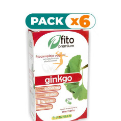Pack 6x FITO PREMIUM GINKGO 30 CÁPSULAS PINISAN