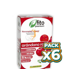 Pack 6x FITO PREMIUM ARÁNDANO ROJO 30 CÁPSULAS PINISAN