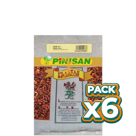 Pack 6x BOLSA TE ROJO PU-ERH 50Gr. PINISAN