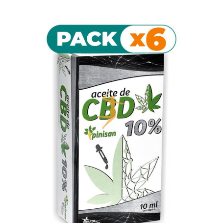 Pack 6x ACEITE DE CBD 10% 10Ml. PINISAN