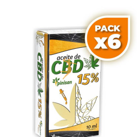 Pack 6x ACEITE DE CBD 15% 10Ml. PINISAN