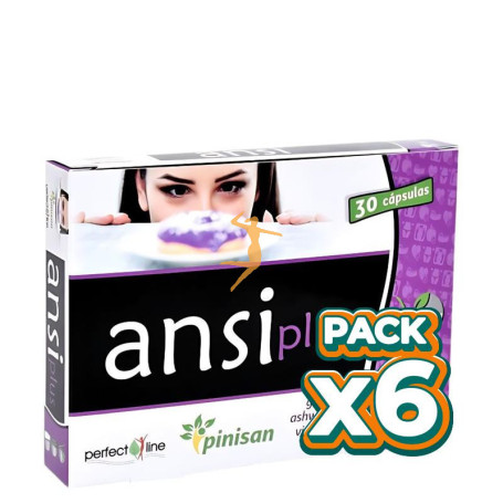 Pack 6x ANSI PLUS 30 CAPSULAS PINISAN