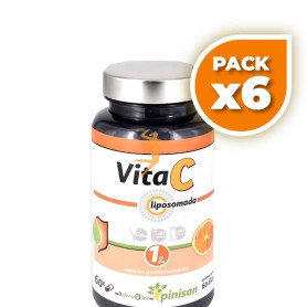 Pack 6x VITA C LIPOSOMADA 60 CAPSULAS PINISAN